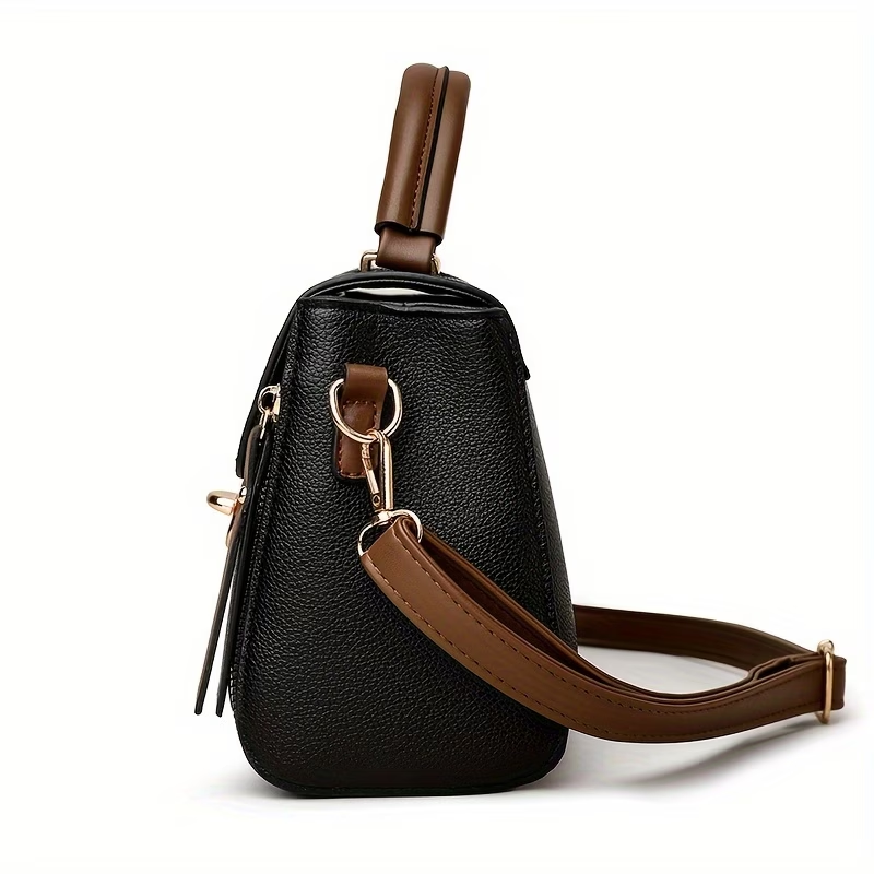 New Stylish Handbag for Women, Perfect for Autumn, Featuring a Chic Lock Closure, Small Square Design, And Versatile Shoulder Or Crossbody Options