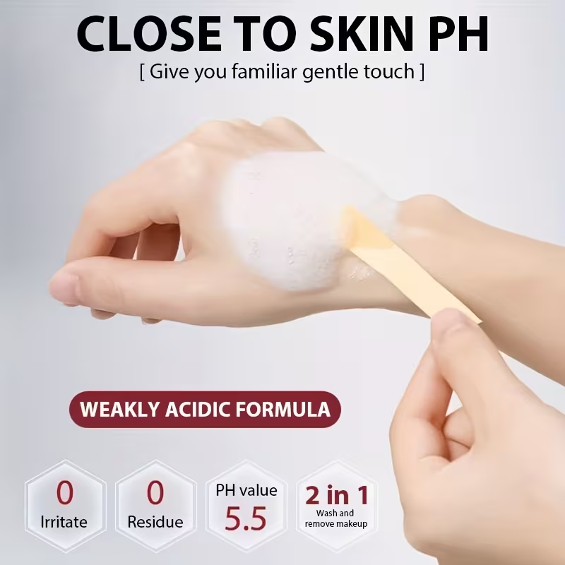 All-In-One Facial Wash, Softly Cleanses, Hydrates, Enhances Skin Brightness, Resulting in a Smoother And More Refined Texture, Ideal for Both Genders