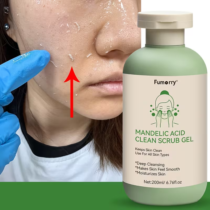 1 Piece Salicylic Acid Cleansing Scrub Gel • With Aloe, Rose, and Chamomile • Deep Skin Cleansing and Hydration • Suitable for All Skin Types • For Both Men and Women