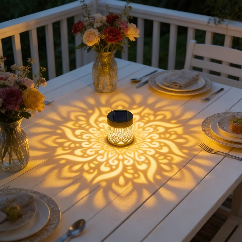 Mandala Pattern Solar Wall Light | Suitable for Gardens, Terraces, Stairs, Courtyards, Backyards, And Front Doors LED Lighting Fixture - Perfect Choice for Christmas, Halloween Parties, Garden Decoration, And Christmas Gifts