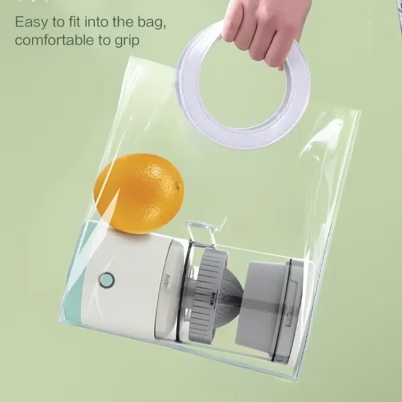 Portable Rechargeable Juicer, Efficiently Separates Pulp And Delivers High Juice Output, Lithium Battery-Powered, Suitable for Various Settings Such As Homes, for Fruits Like Oranges Lemons Watermelons And Grapes