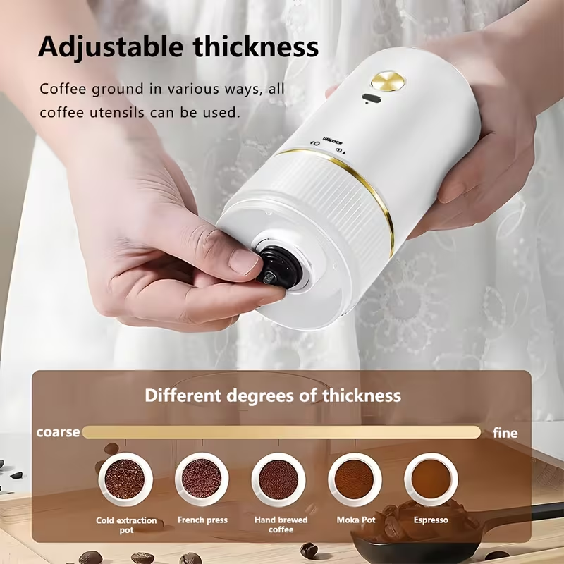 Handheld Portable Rechargeable Coffee Bean Grinder