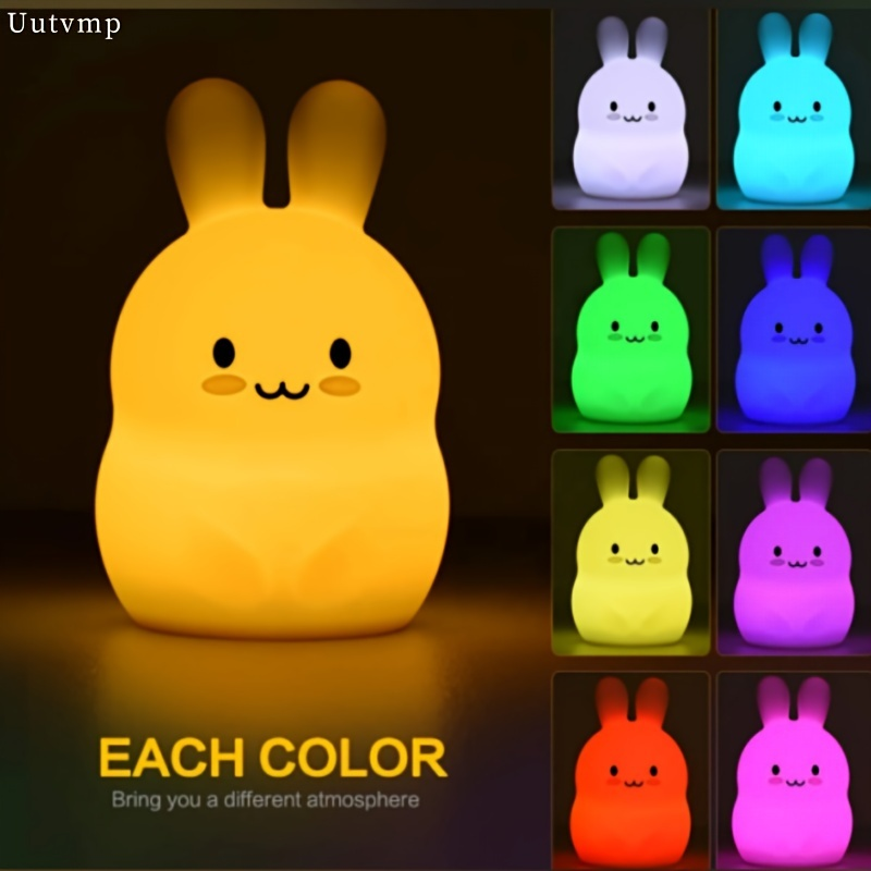 USB plug-in patting light, stress-relieving silicone office/bedroom ambient night light