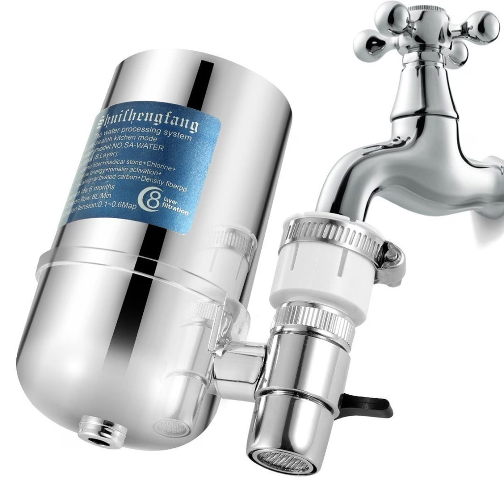 TURAOHU Faucet Water Filter Faucet Mount Water Filtration System Household Kitchen Water Purifier Tap Water Filter