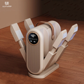 This smart shoe dryer features instant heating, 4x stronger airflow, a constant 48°C temperature for gentle shoe drying, 360° thorough drying, and automatic shut-off when retracted