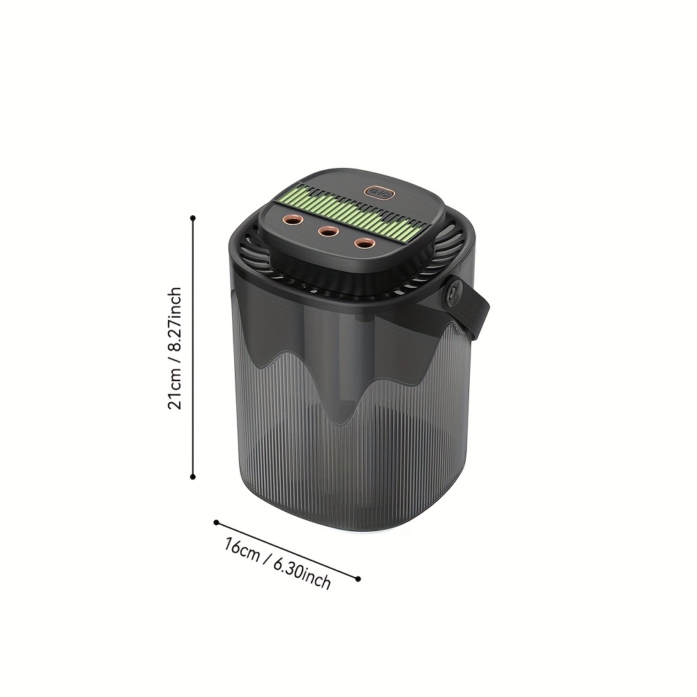 Large-capacity intelligent 3D circulating humidifier, one full fill provides 12 hours of humidification, three sprays for large mist output, USB powered, can also be used as a night light.