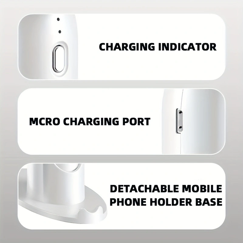New mini handheld fan, USB rechargeable, comes with a stand for holding your phone.