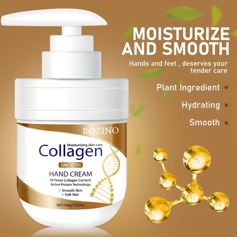 100g Collagen Hand Cream and Urea Cream. Rich in Natural Collagen.hand Lotion for Dry Light Beige. Lotion for Extremely Dry Light Beige. Deeply Moisturize and Nourish the Light Beige.hand Lotion Travel Size. Hand Cream for Women.Replenish Moisture