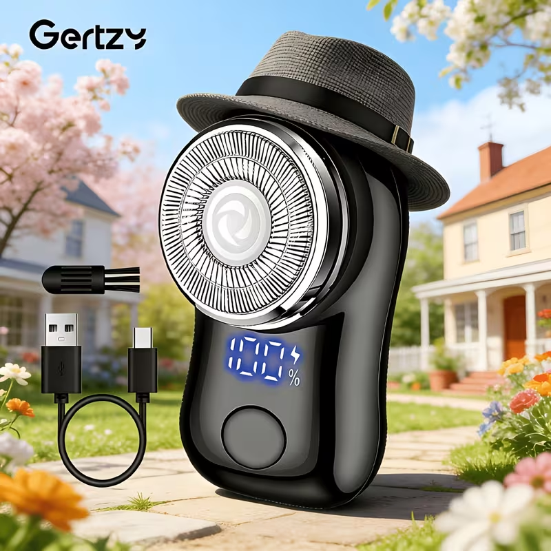 Mini Portable Electric Shaver, Electric Beard Shaver for Men, Razor for Men, Mini Shaver, Portable Shaver, USB Rechargeable Shaver for Home, Office, Car, Business Travel, Father's Day Gift.