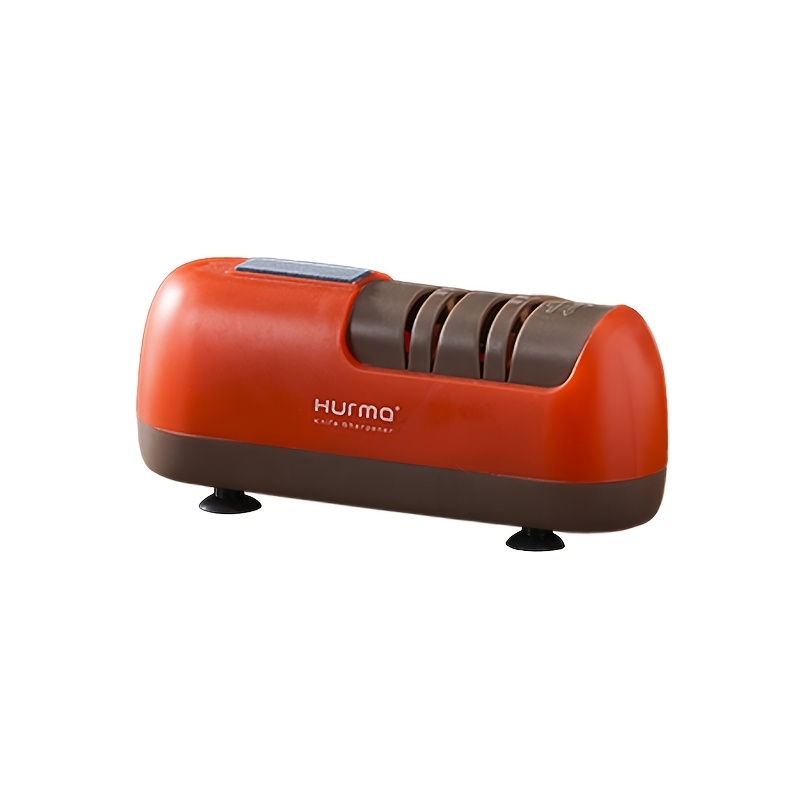This multi-functional electric knife sharpener is a must-have for home use, suitable for various knife types and sharpening stones.