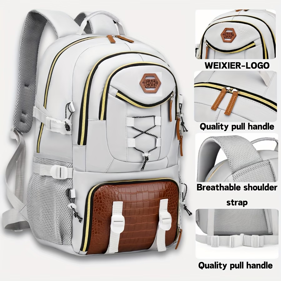 New Multifunctional Men's Fashion Backpack for Short Trips, Business Travel Bag with Multiple Pockets and Large Capacity, Laptop-Friendly, Stylish Casual Shoulder Bag, Commuter Bag, Overnight Stay Bag, Perfect for Students, Work, School