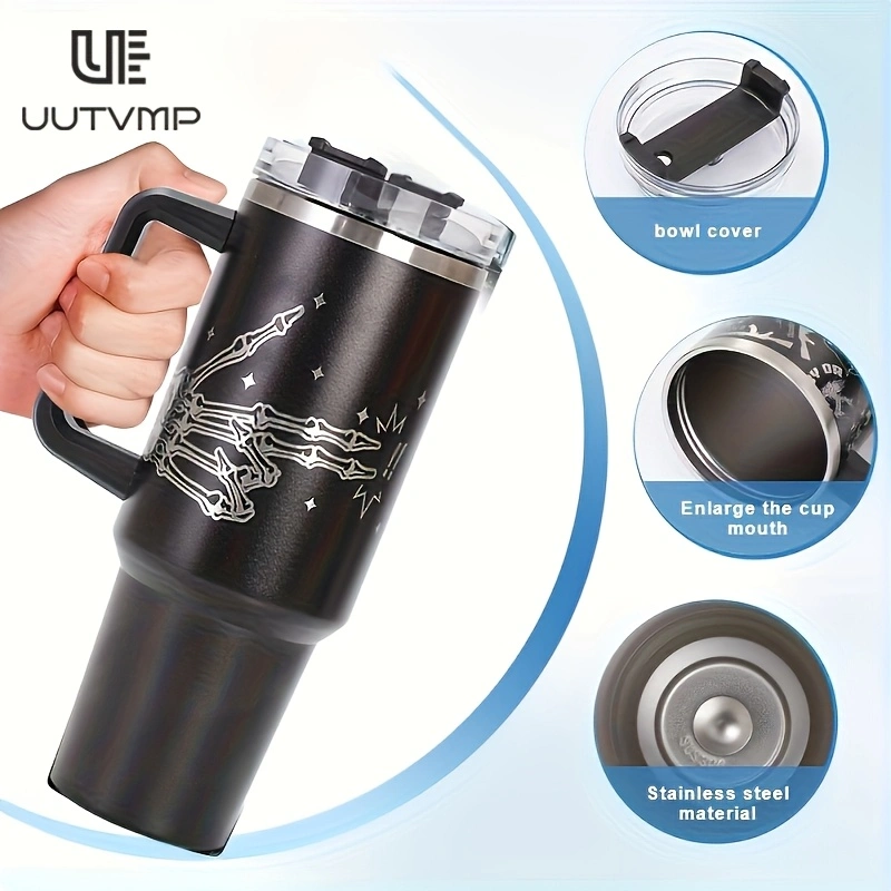 Large capacity 304 stainless steel insulated mug, car mug, 40oz large capacity