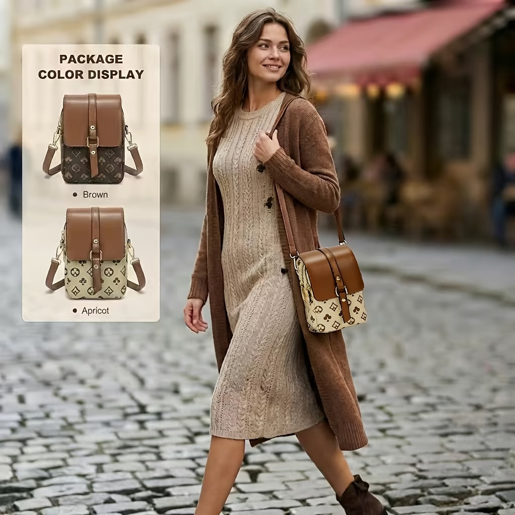 Women'S Mini Crossbody Bag - Fits Phone & Wallet, Adjustable Strap, Everyday Casual Shoulder Purse