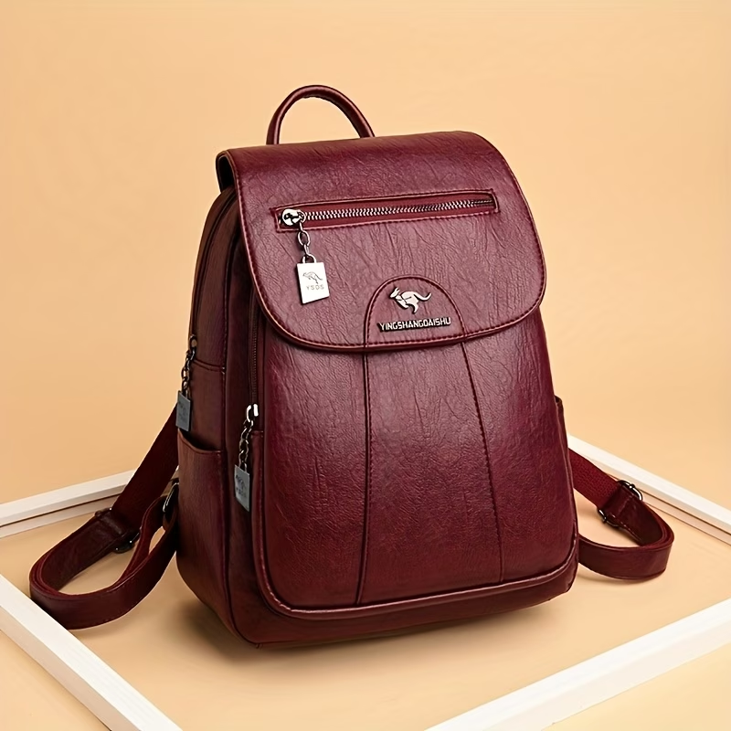 New Large Capacity Women's Backpack, Fashionable Versatile Casual Minimalist Vintage Shoulder Crossbody Bag