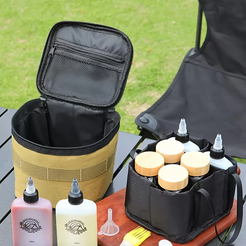 Outdoor condiment storage bag, cutlery storage bag, tote bag/anti-collision bag, multi-functional outdoor storage bag