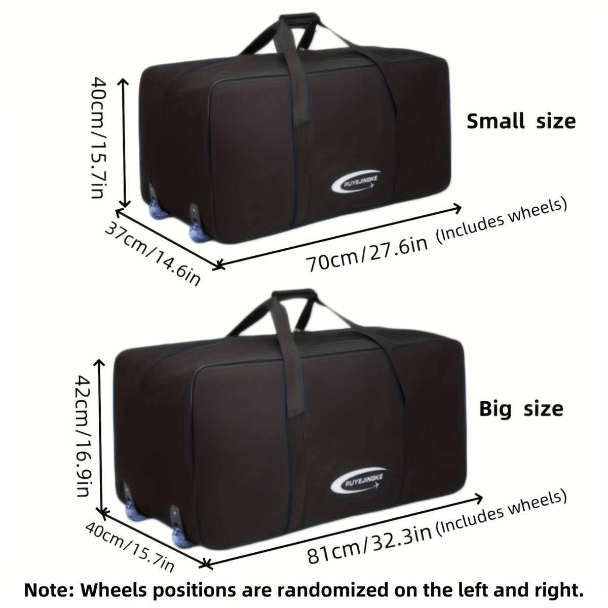 1pc Enormous Suitcase with Wheels, Large Portable Travel Bag, Foldable Travel Bag, Multifunctional Luggage Bag - Extended Handle Design, Upgraded Smooth Crystal Wheels - Suitable for Short And Long Distance Travel, Outings, Moving, College