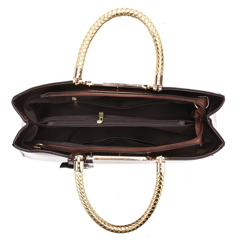 Charming Shiny Patent Evening Clutch - Premium Handbag for Parties And Weddings - Women'S Fashion Evening Bag