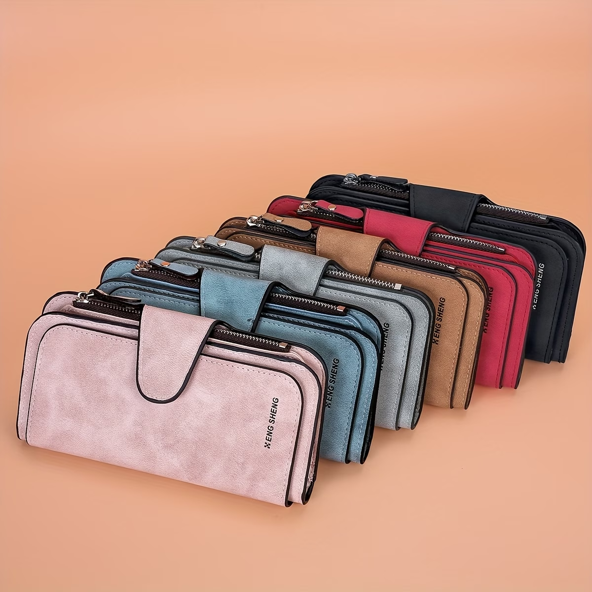 Retro Minimalist Short Walet, Solid Color Clutch Credit Card Case, Multi Card Slots Wallet