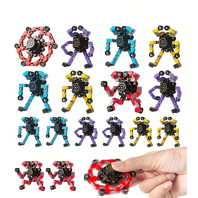 12pcs of Deformed Finger-Top Spinning Toys, Gift Package | Ideal Choice for Birthday, Graduation Ceremony, Christmas And Party Gifts for Teenagers And, Halloween Gift Prizes
