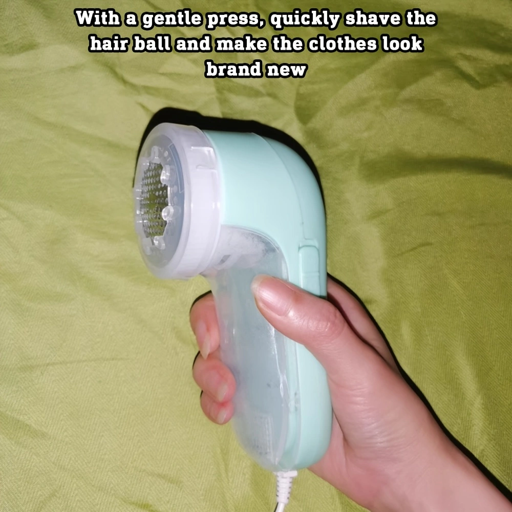 Electric portable lint remover, direct-insert lint remover, with manual lint roller brush