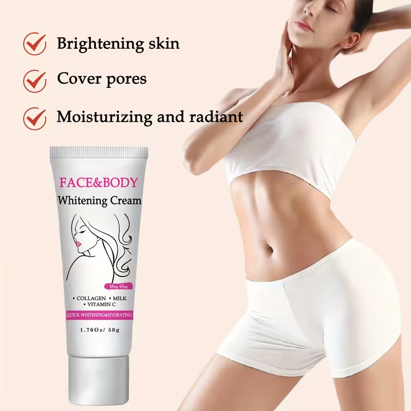 Brightening Cream for Face And Body - Tone-Up Cream, Ideal for Makeup on Face, Neck, Underarms, Joints, And More, Gentle Formula, Provides Brightening And Hydration, Suitable for Both Men And Women, 50G/1.76Oz