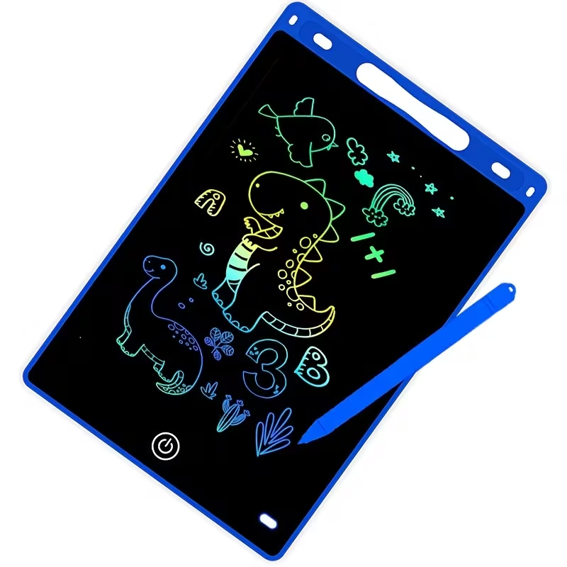 Four Colors Available 8.5inch LCD Writing Board - Erasable Writing and Drawing Board for Kids Ages 3-8 - Electronic Sketch and Doodle Board with Colorful Frame, Educational Birthday Gift for Boys and Girls, PVC Material
