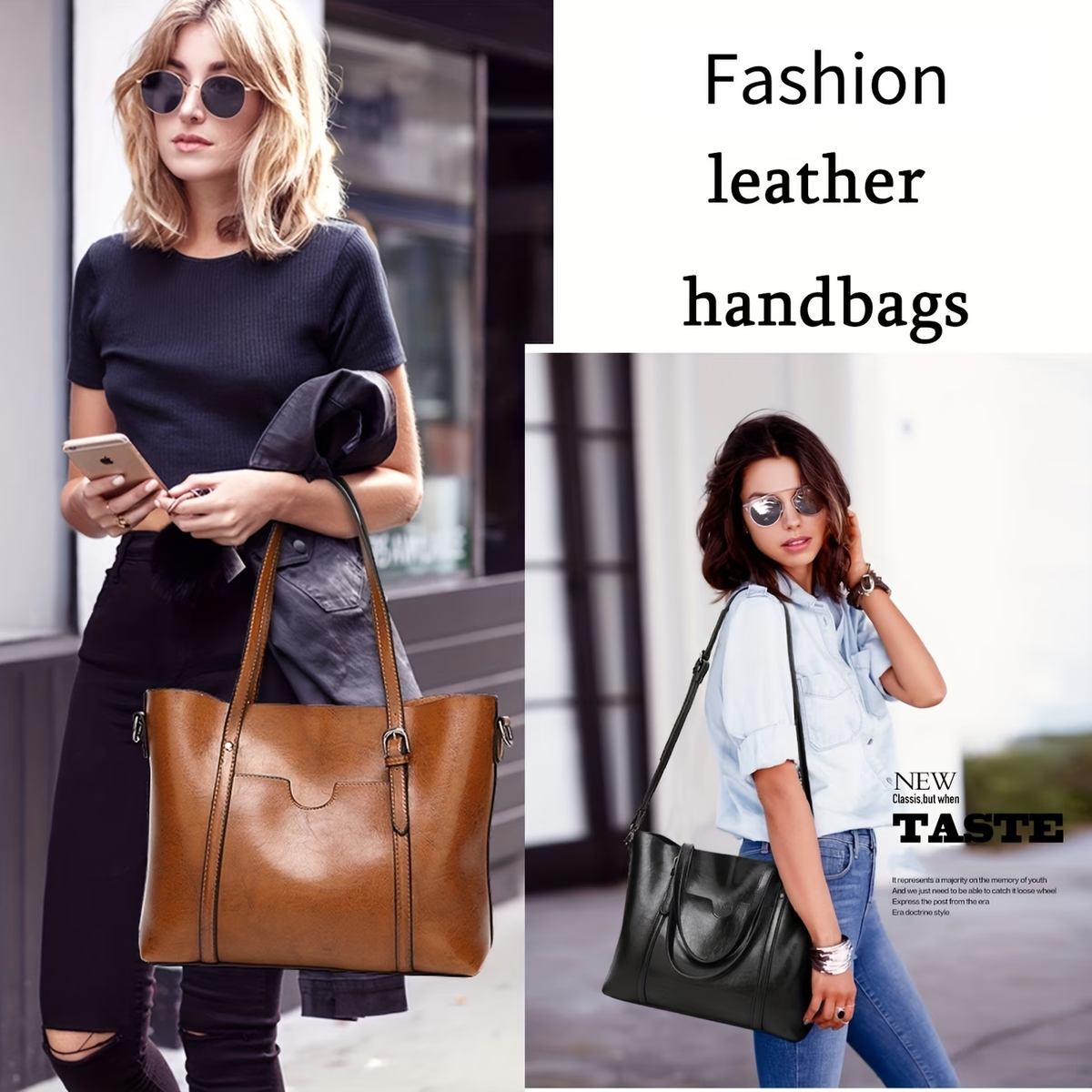 Classic Vintage Faux Leather Handbag for Women with Multiple Pockets, Suitable for Work, Travel, And Leisure, Perfect As a Birthday Gift for Mothers