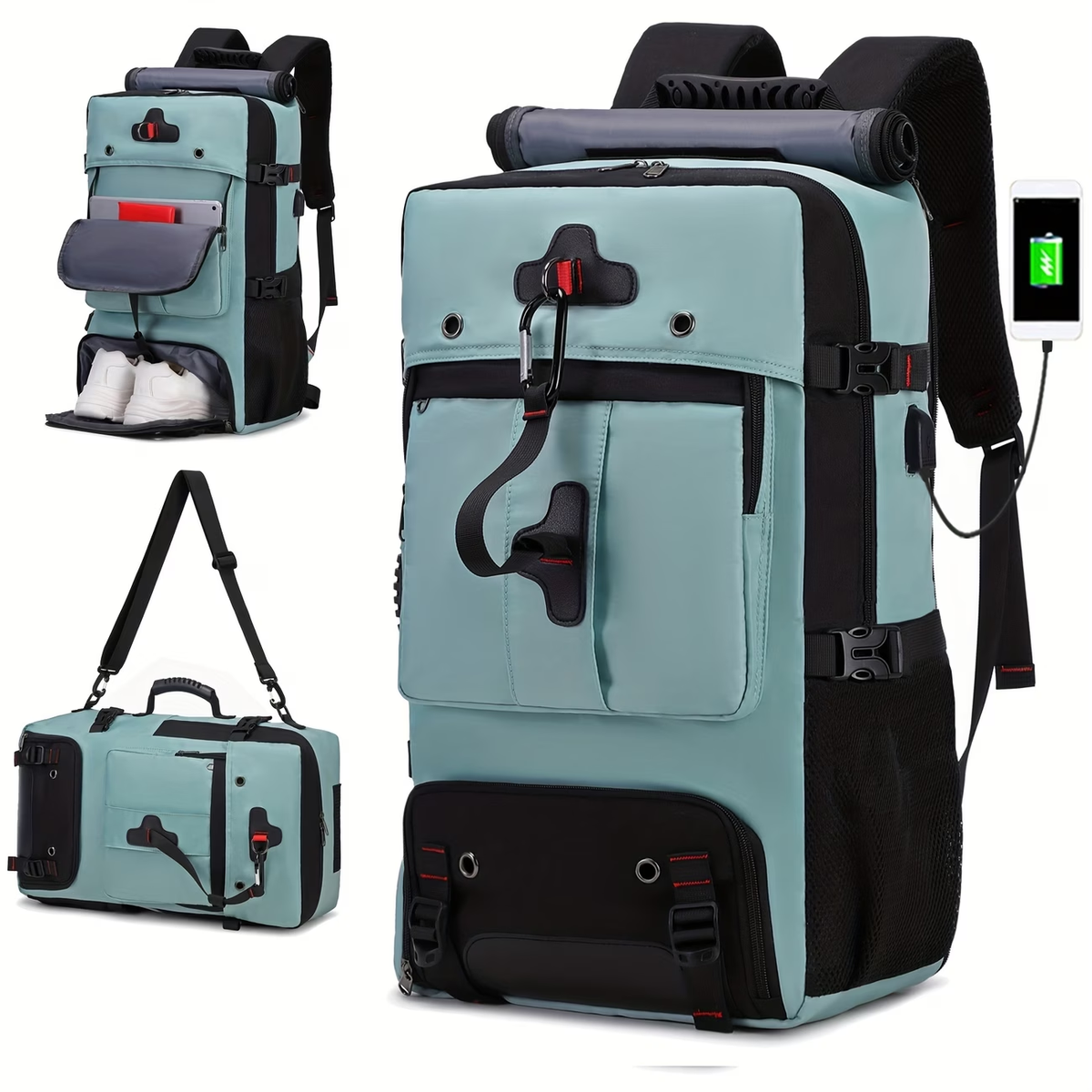 Women'S Travel Backpack, Large Capacity Carry-On Bag, Airline-Approved Backpack with Shoe Compartment, 17-Inch Laptop Backpack, Business Work Gym Weekend Bag, Can Be Used As a Single Shoulder Or Double Shoulder.