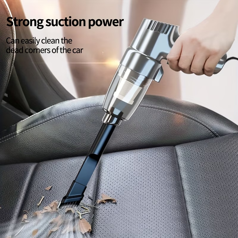 Car Vacuum Cleaner - Powerful 3Kpa Suction, Corded (3M), Lightweight Handheld Car Vacuum Cleaner, Single-Point Exhaust, Suitable for Cars, Trucks, Home - Lightweight And Portable, Without Battery