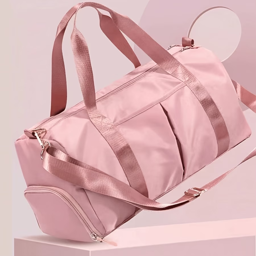 Large-Capacity High Quality Suitable for for Travel, Gym & School Bag with Dry-Wet Separation Compartments, Multifunctional Portable Carry-On Overnight Bag, Nylon Tote for Swimming, Skiing, Business, for &, Bright