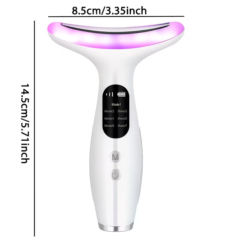 New Face And Neck Massager, 7-color LED Face, USB Rechargeable, Women's Beauty And Skincare Tool, Thanksgiving Gift, Christmas Gift.