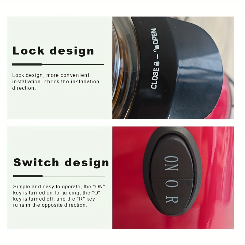 Home Juicer, Multifunctional Slow Juicer with Pulp and Juice Separation, Fully Automatic, Large Diameter, Fruit and Vegetable Juice Extractor