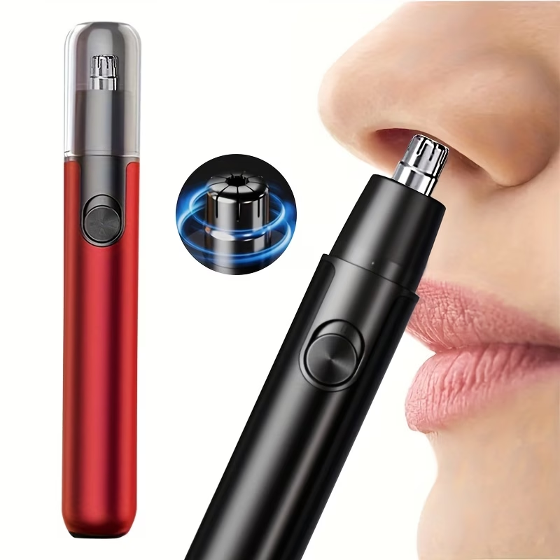 Ear And Nose Hair Trimmer, USB Electric Nose Hair Trimmer, Aluminum, Painless Eyebrow Facial Hair Removal Nose Trimmer, Father'S Day Gift