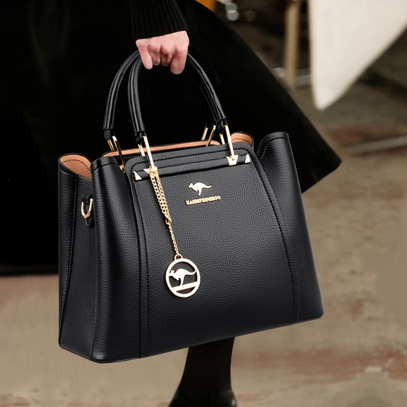 Single-Shoulder Women'S Bag 2025 New Style Tote Middle-Aged Handbag Versatile Elegant And Fashionable Mom Crossbody Bag