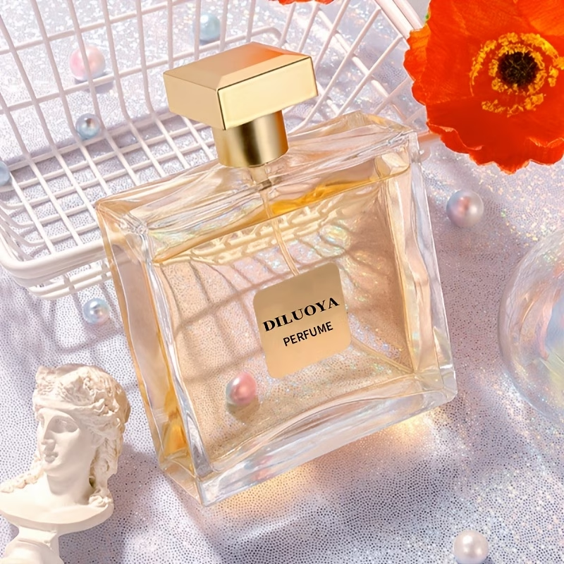 3.4oz 100ml Diluya Eau De Parfum - Fresh and Natural Romantic Floral & Fruity Scent for Women, Ideal for Parties, Travel, and Charm Enhancement, Perfect Gift