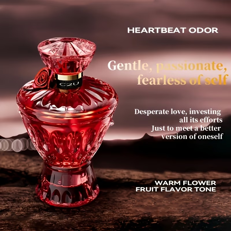 2.54oz Women'S Red Crystal Valentine Perfume For College Students Valentine'S Day Nightclub Party Dating Party Ladies Perfume