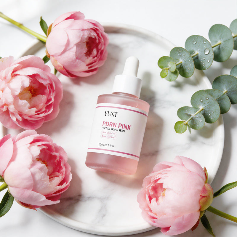 YUNT PDRN PINKPEPTIDE SERUM | Brightening Serum | with PDRN, Peptide And Hydrolyzed Collagen | Skin Glow, Moisturizing, Firming And Hydration | Moisturizing Facial Primer - 1.01Fl.Oz