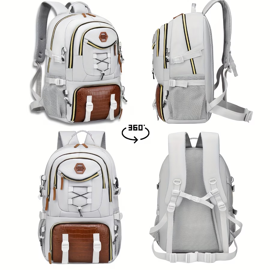 New Multifunctional Men's Fashion Backpack for Short Trips, Business Travel Bag with Multiple Pockets and Large Capacity, Laptop-Friendly, Stylish Casual Shoulder Bag, Commuter Bag, Overnight Stay Bag, Perfect for Students, Work, School