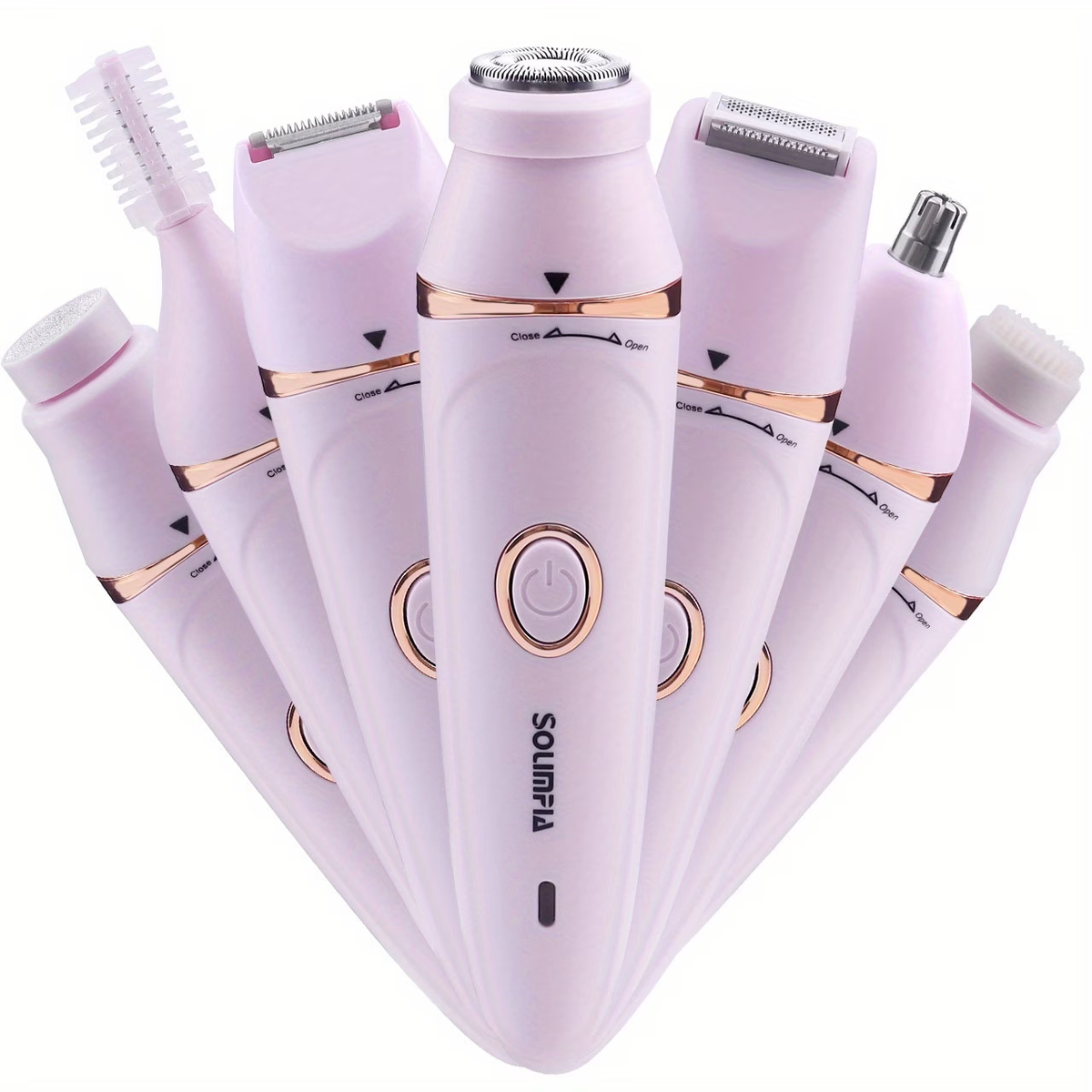 7 in 1 Personal Hair Depilator Electric Epilator for Women Body Hair Removal Armpit Hair Bikini Hair Leg Hair Pubic Hair Electric Razor Clipper Shaver