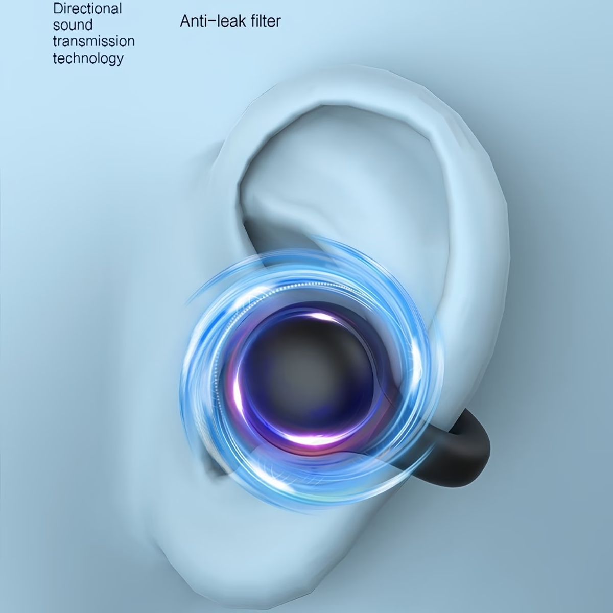 Wireless Music Headset, Touch Earphones Clip-Ear Sports Headphones, for Xiaomi Earphone for iPhone Smart Earbud, for Valentine's Day Gift