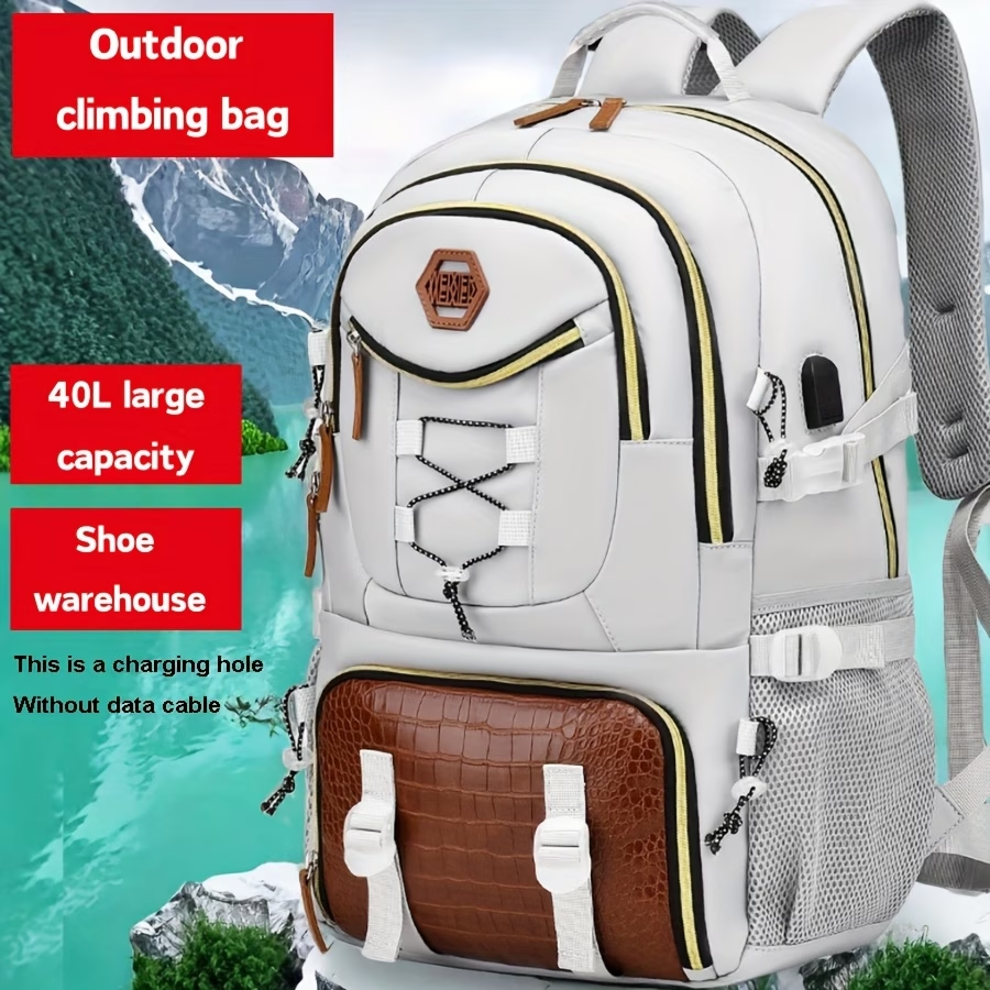 New Multifunctional Men's Fashion Backpack for Short Trips, Business Travel Bag with Multiple Pockets and Large Capacity, Laptop-Friendly, Stylish Casual Shoulder Bag, Commuter Bag, Overnight Stay Bag, Perfect for Students, Work, School
