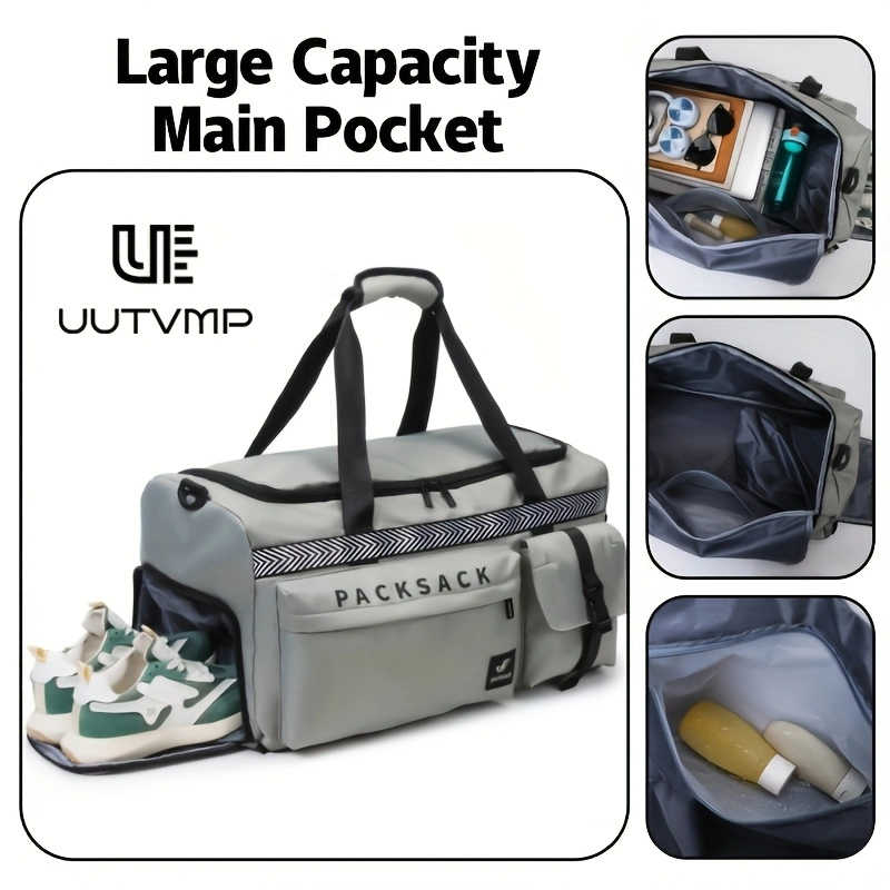 Travel bag featuring a minimalist, high-quality solid-color design and multiple compartments for organized, bulk-free storage.