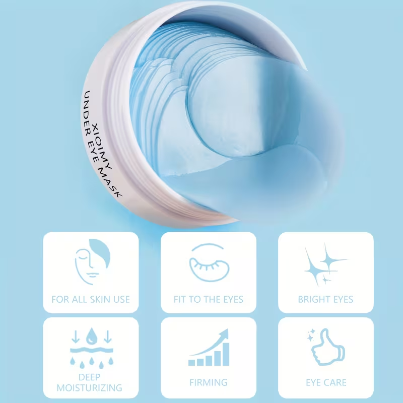60pcs Collagen and Retinol Eye Mask, Powerful Moisturizing, Deep Moisturizing, Making Eye Skin More Delicate and Firm, Giving Eye Skin Luster, Making Skin More Elastic, Bidding Farewell to Dryness and Dullness, Eye Care, Eye Mask, Eye Patch