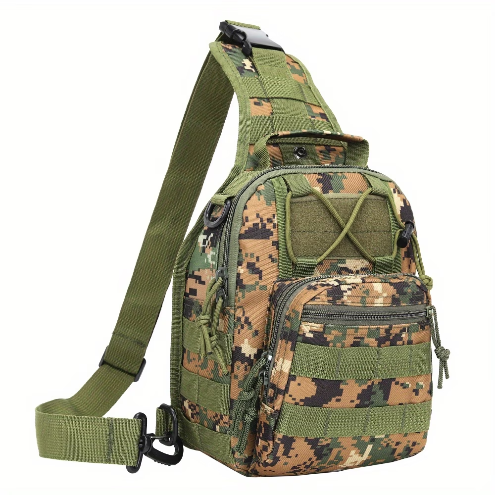 Outdoor Sports Men's Chest Bag, Crossbody/Handheld Multi-functional Tactical Small Chest Bag, Unisex