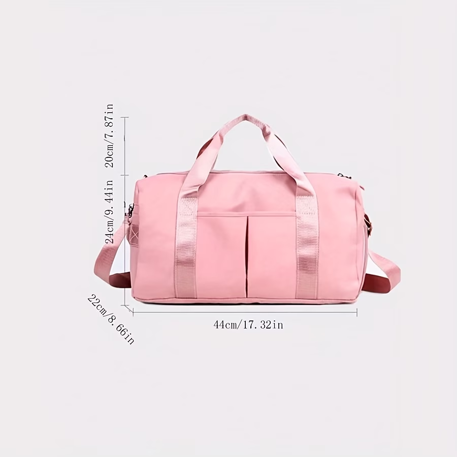 Large-Capacity High Quality Suitable for for Travel, Gym & School Bag with Dry-Wet Separation Compartments, Multifunctional Portable Carry-On Overnight Bag, Nylon Tote for Swimming, Skiing, Business, for &, Bright