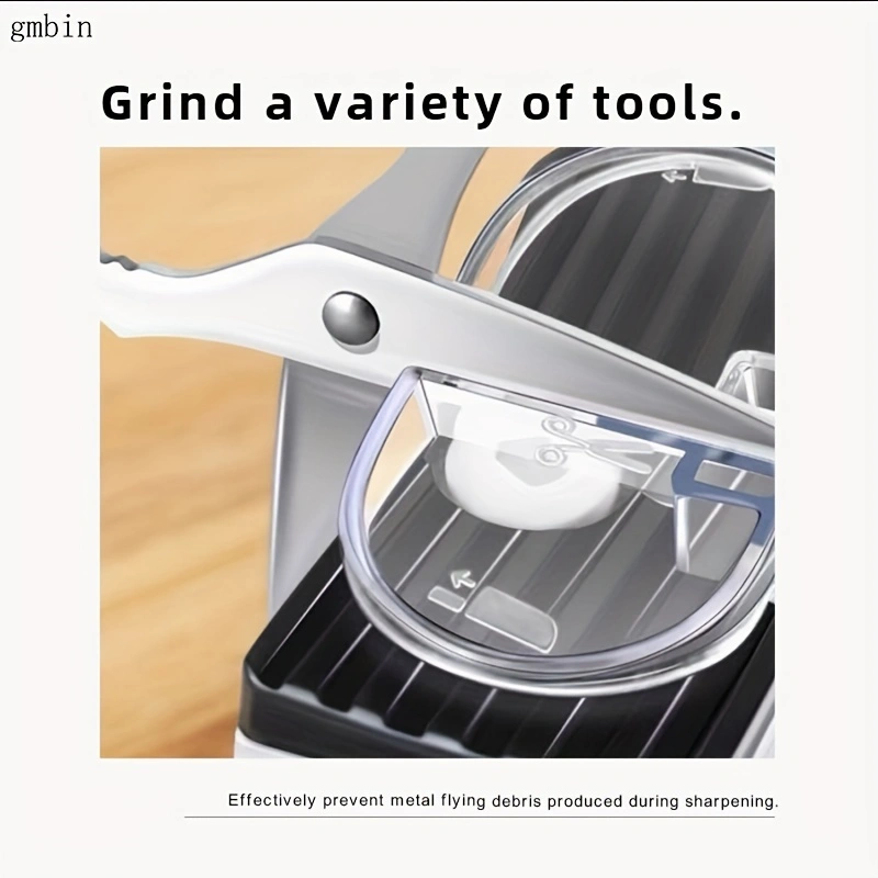 Electric knife sharpener, USB adjustable kitchen knife, electric high-speed knife sharpener with protective cover, fast sharpening and polishing with protective sleeve.