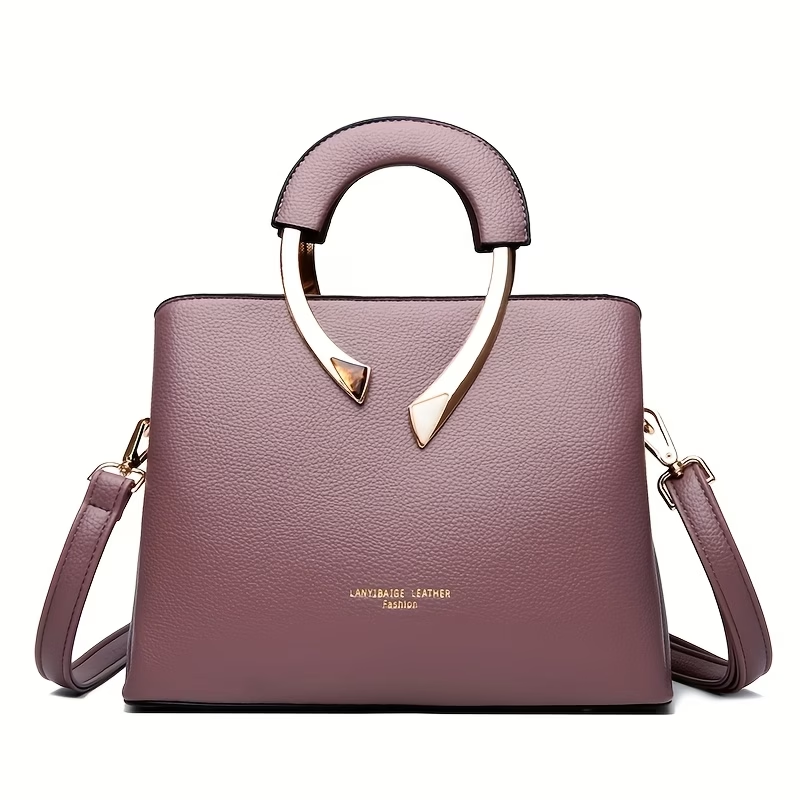 1 Light Luxury Minimalist Style Metal Decorative Handbag |, Zipper Closure, Removable Strap, Suitable for Multiple Scenarios, Multiple Carrying Methods, Lining, Vintage Style