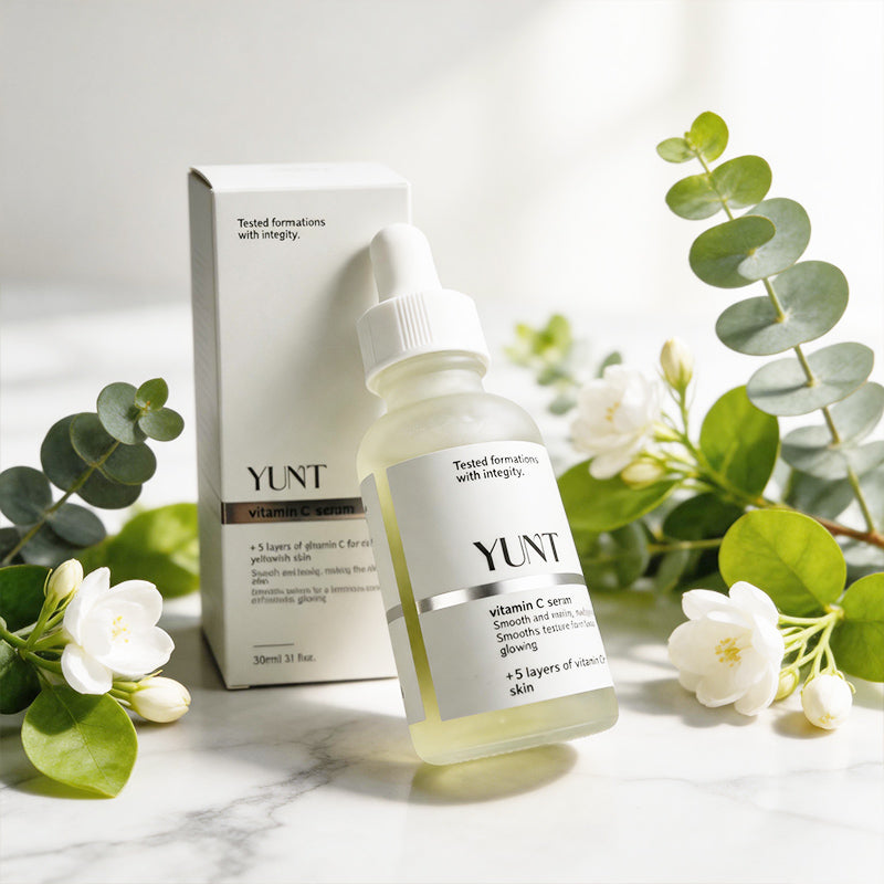 YUNT Vitamin C serum,Multi-dimensional brightening, reducing dullness,Hyaluronic Acid and Retinol, Improves Elasticity, Heals Dryskin