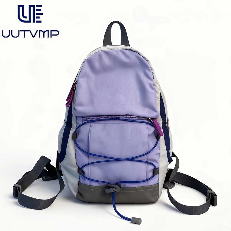 Two-tone backpack, suitable for students, travel, hiking, mountaineering, and leisure sports.