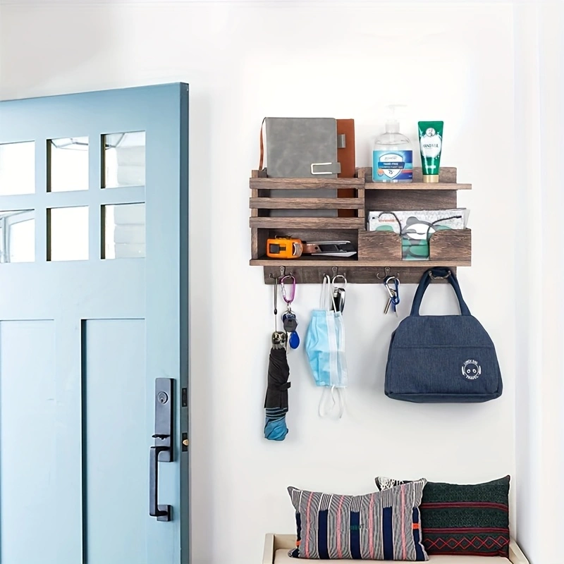 Multi-purpose solid wood multifunctional storage and organization rack